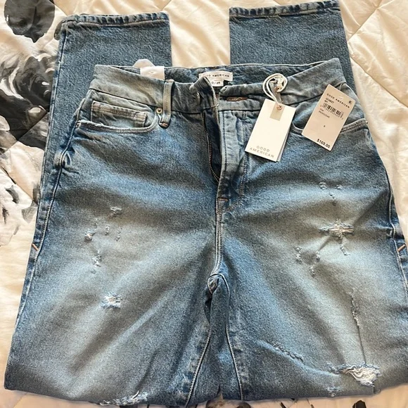 NWT Good American Classic high rise jeans - Picture 2 of 4